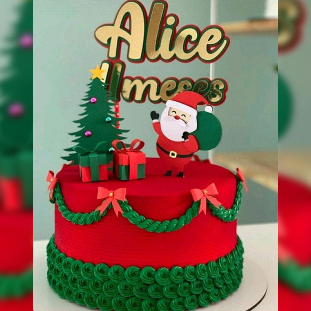 Arquivo de Corte/topo de Bolo - Natal 2 em Camadas - Imagem 2
