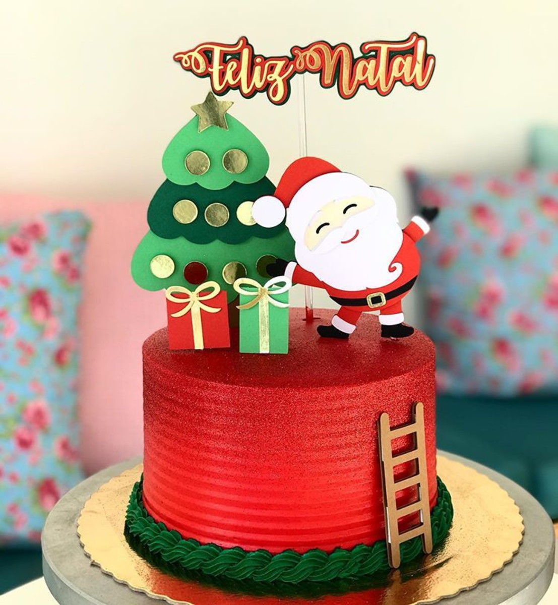 Arquivo de Corte / Topo de Bolo - Natal em Camadas