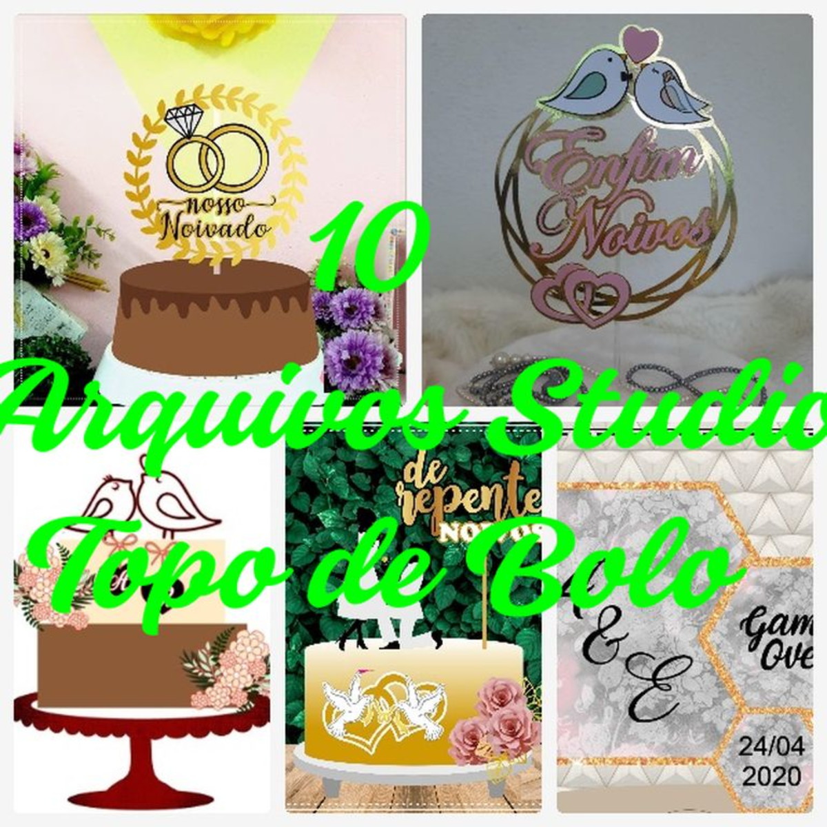 Arquivo De Corte Topo De Bolo Noivado Topo De Bolo Para Imprimir