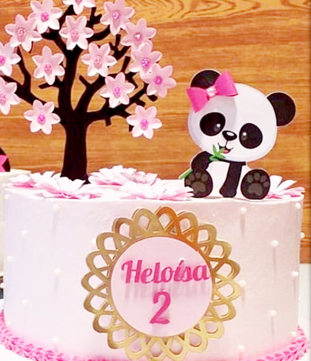 Arquivo de Corte Topo de Bolo Panda