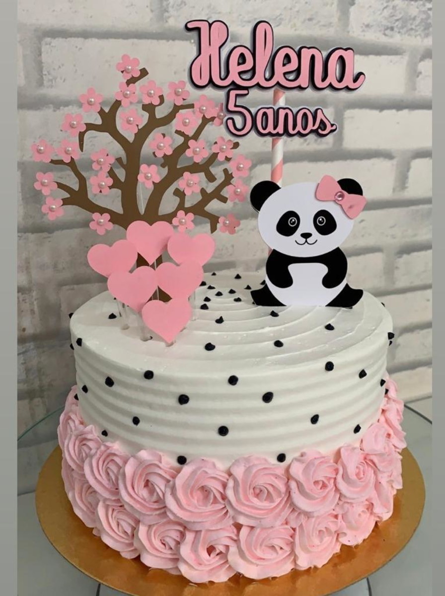Arquivo de corte Topo de Bolo Panda