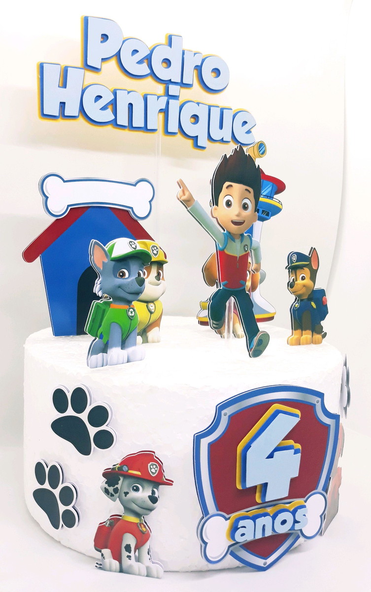 Arquivo De Corte Topo De Bolo Patrulha Canina - Imagem 2
