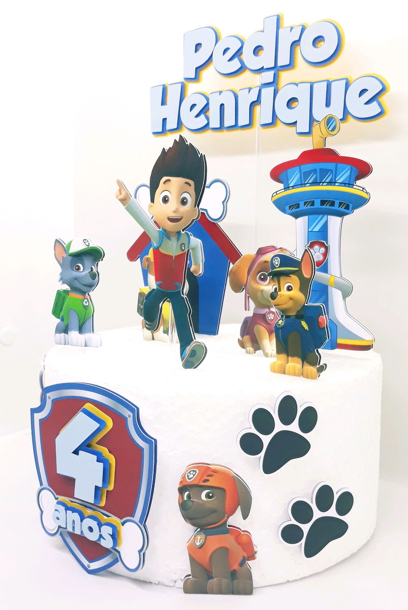 Arquivo De Corte Topo De Bolo Patrulha Canina - Imagem 3