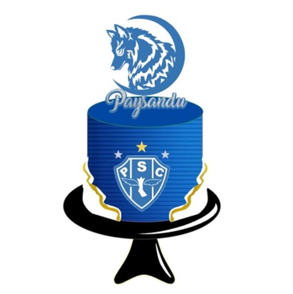 Arquivo de Corte Topo de Bolo Paysandu 03 em Camadas