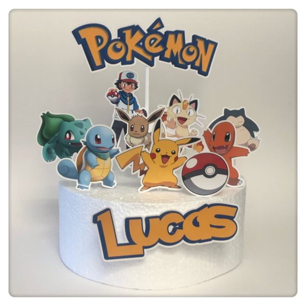 Arquivo de Corte Topo de Bolo Pokémon Pikachu