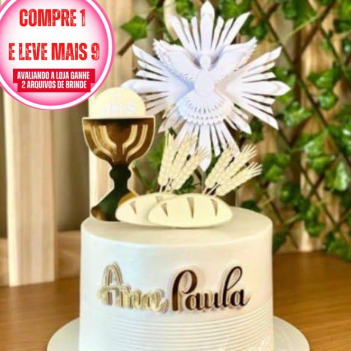 Arquivo de Corte Topo de Bolo Primeira Eucaristia #2905