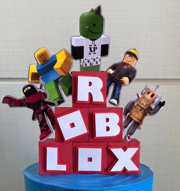 Arquivo de Corte Topo de Bolo Roblox 6 + Brinde - Imagem 2