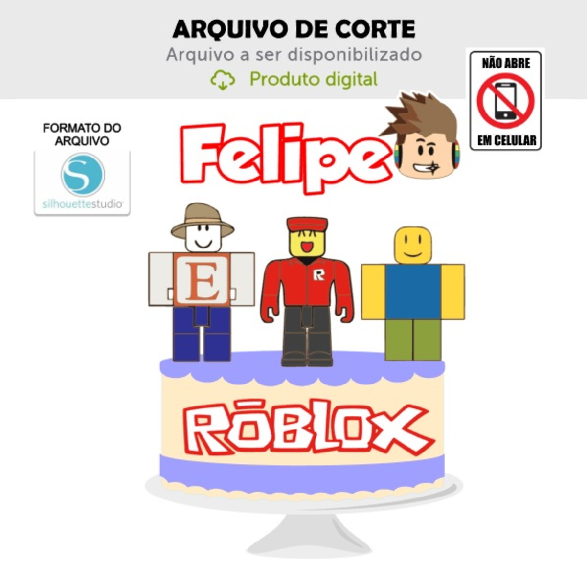 Arquivo de Corte Topo de Bolo Roblox