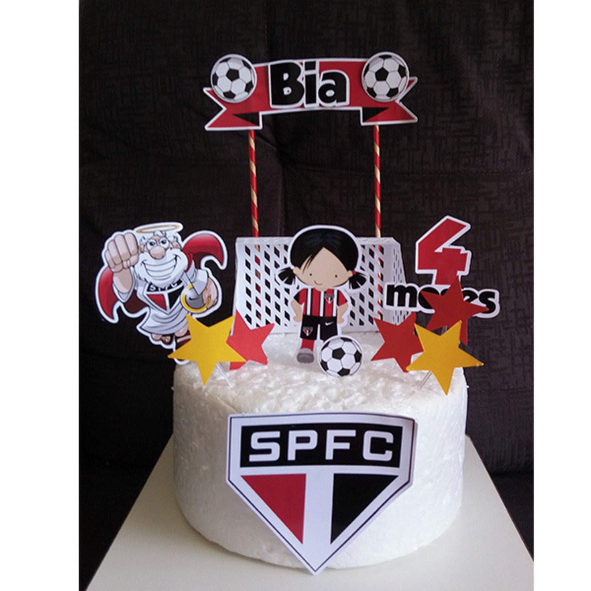 Arquivo de Corte Topo de Bolo Menina + KIT São Paulo
