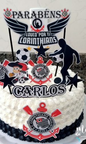 Arquivo de Corte Topo de Bolo Timão Corínthíans 003