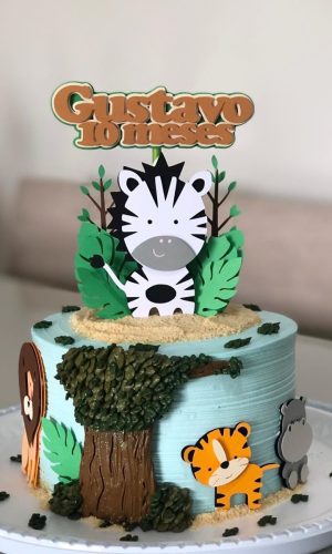 Arquivo de Corte - Topo de Bolo - Zebra (camadas)