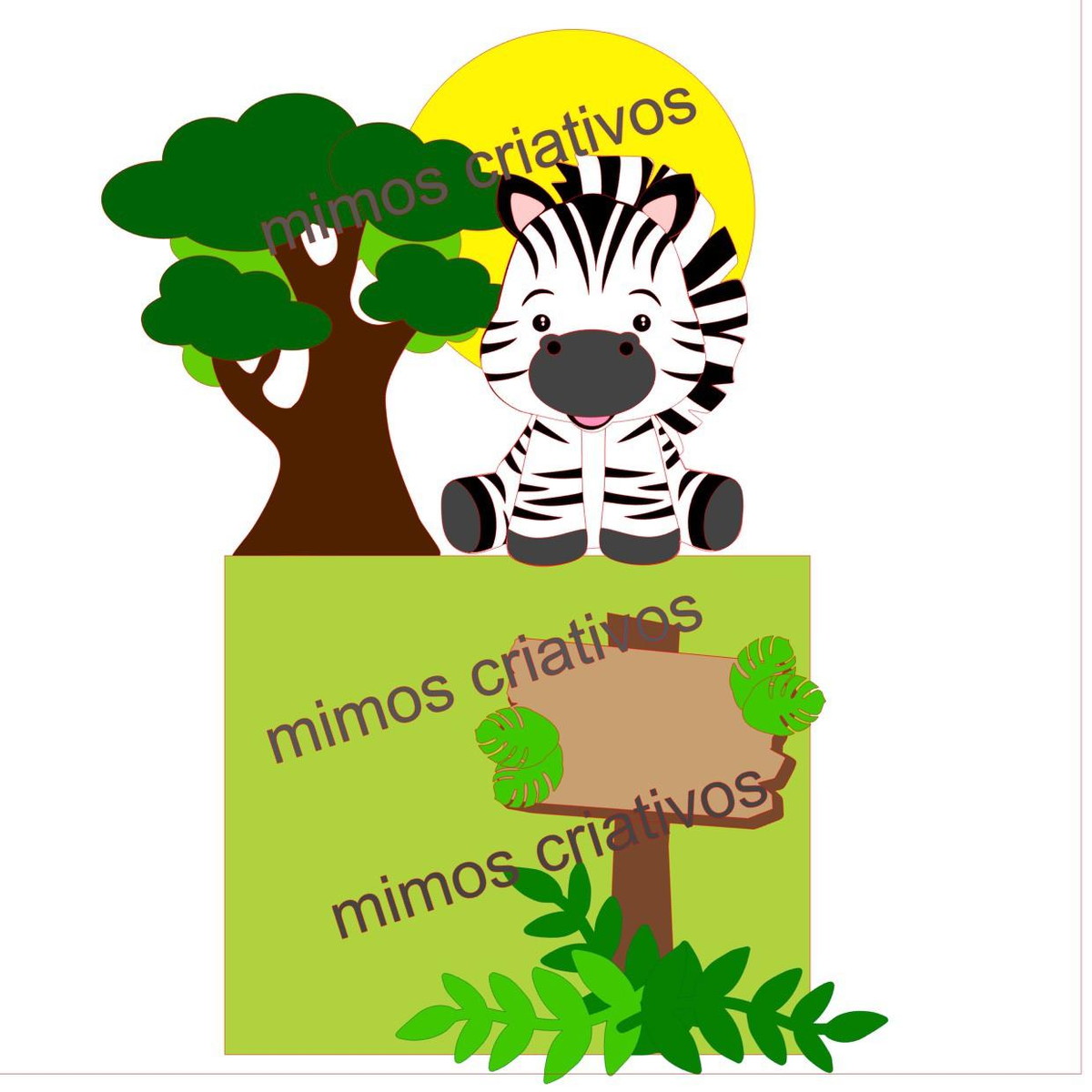 Arquivo De Corte Topo De Bolo Zebrinha