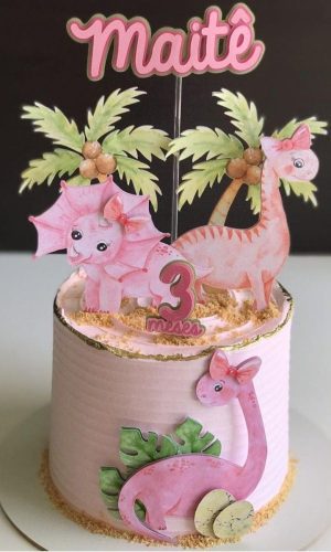 Arquivo de Corte - Topo Dinossauro Rosa