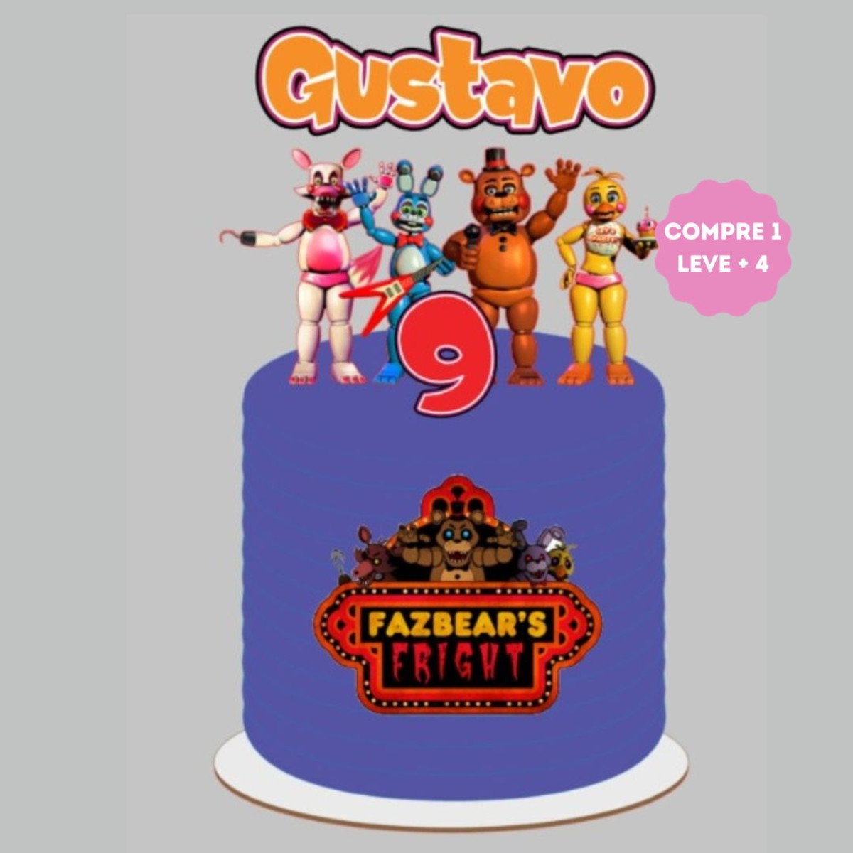 Arquivo de Corte Topo Five Nights At Freddy's Fnaf - Imagem 2