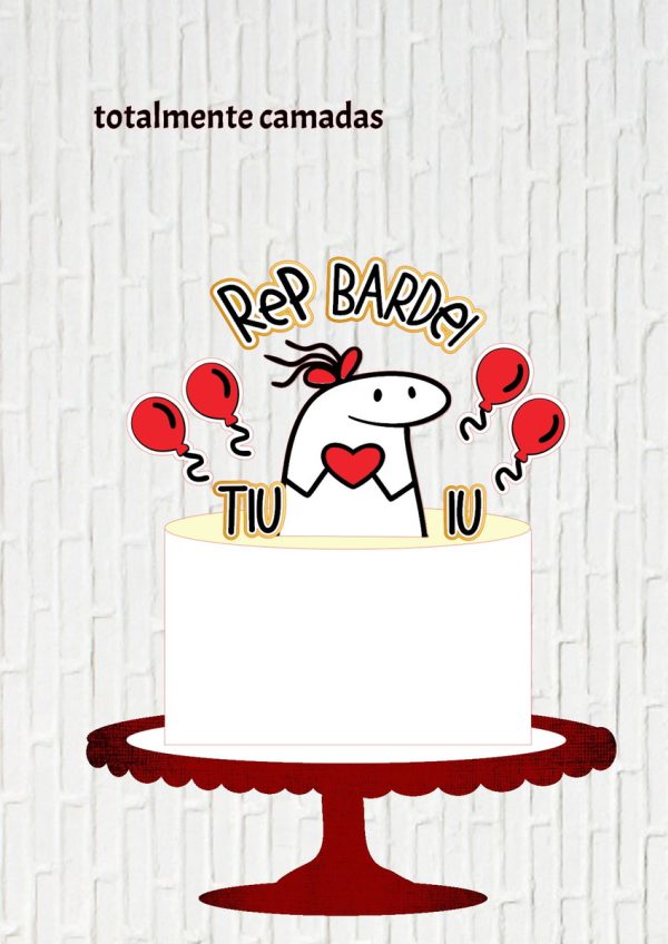 Arquivo de Corte Topo Flork Rep Bardei Tiu Iu Feminino