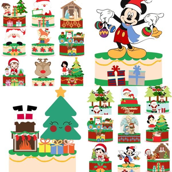 Arquivos de Corte Coleção de Topos Natal