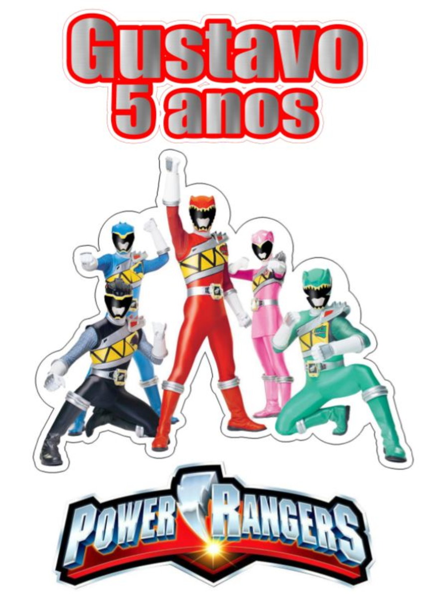Arquivo de corte topo power rangers