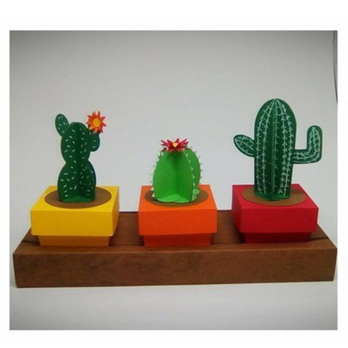 Arquivo de Corte Trio de cactos Porta Bombom-Silhouette - Imagem 2