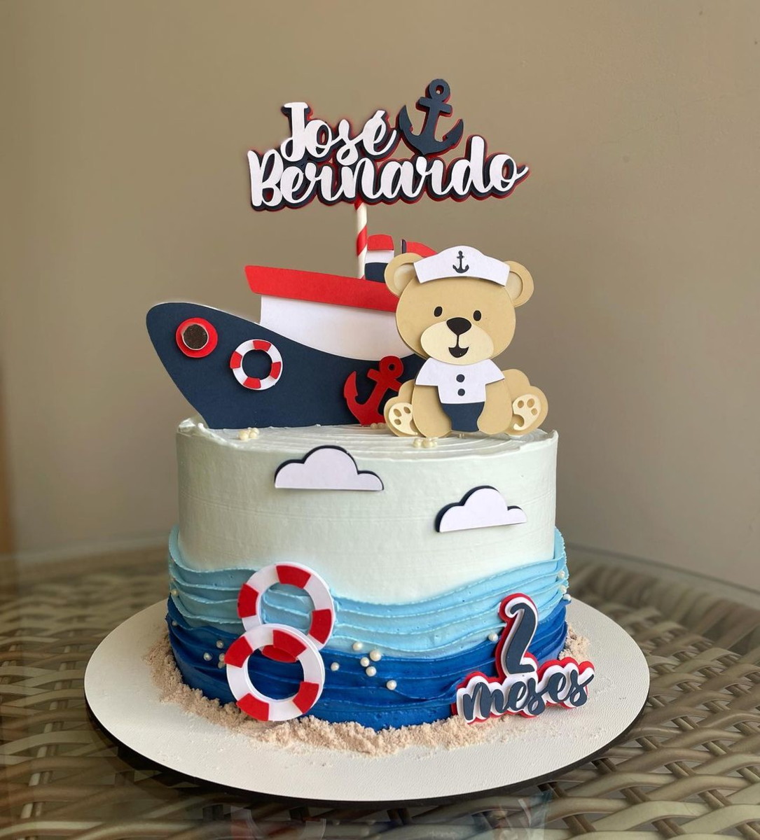 Arquivo De Topo De Bolo Ursinho Marinheiro Topo De Bolo Para Imprimir