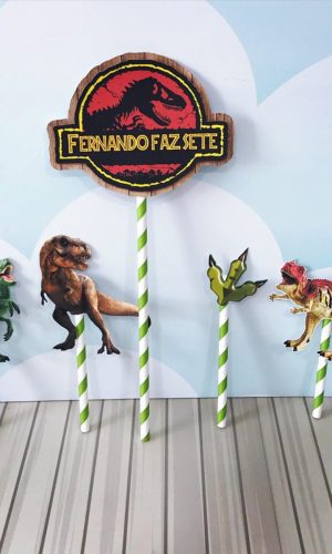Arquivo Digital-(1707) Topo de Bolo Dinossauro