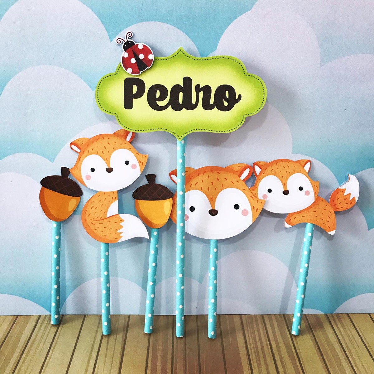 Arquivo Digital-(825) Topo De Bolo Raposinha Menino