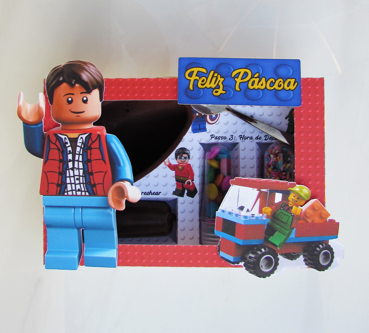 Arquivo Digital Mini Confeiteiro Páscoa Lego