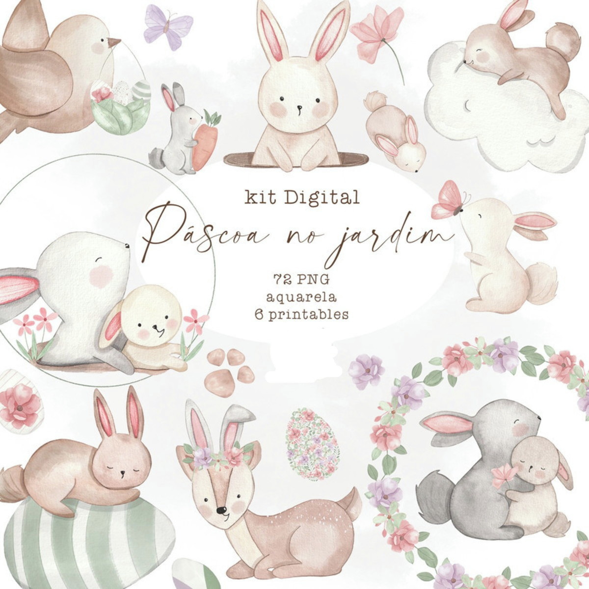 Arquivo Digital Pascoa Jardim Aquarela #006#
