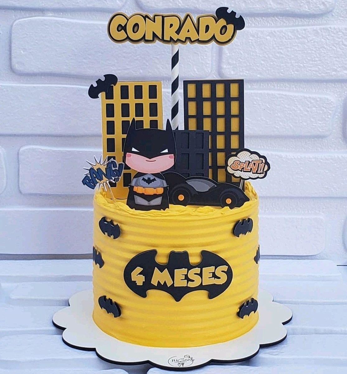 ARQUIVO DIGITAL - Topo de bolo Batman cute