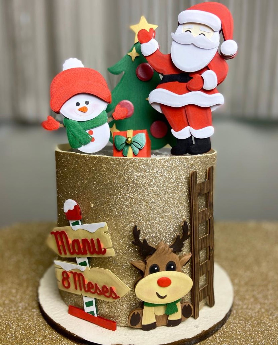 Arquivo digital topo Papai Noel em camadas