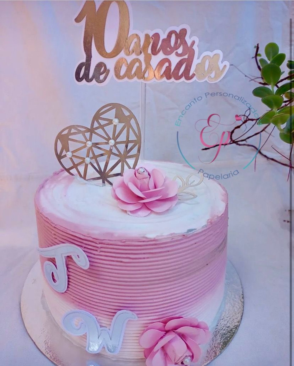 Arquivo Topo Bodas de Zinco + 1 Topo de Brinde