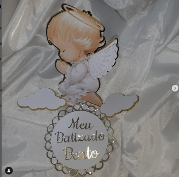 Arquivo Topo Bolo Batizado Anjinho