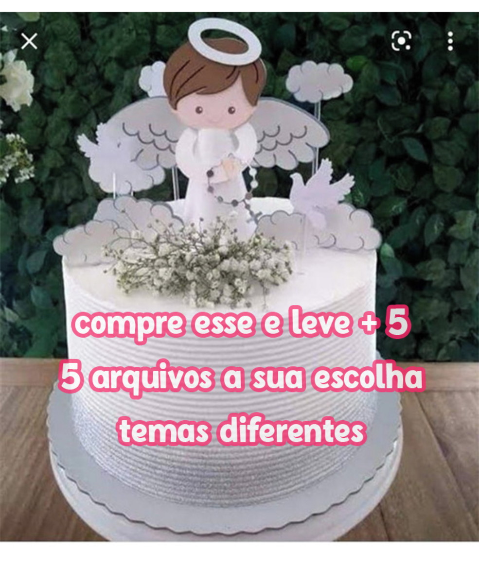 arquivo Topo de bolo anjinho .studio camadas - Imagem 2