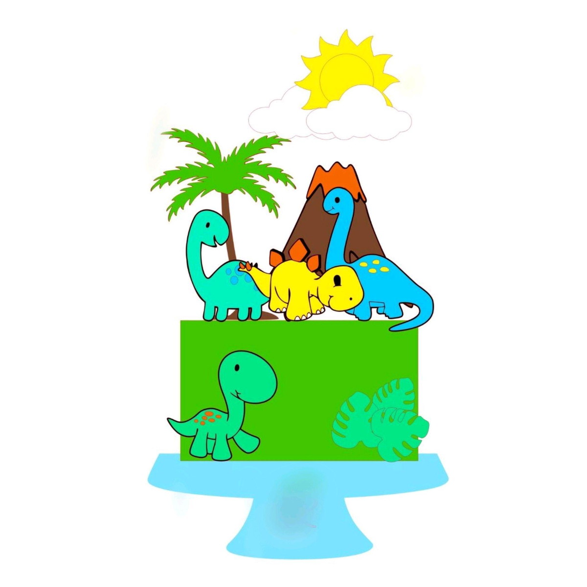 ARQUIVO TOPO DE BOLO DINOSSAURO #11276
