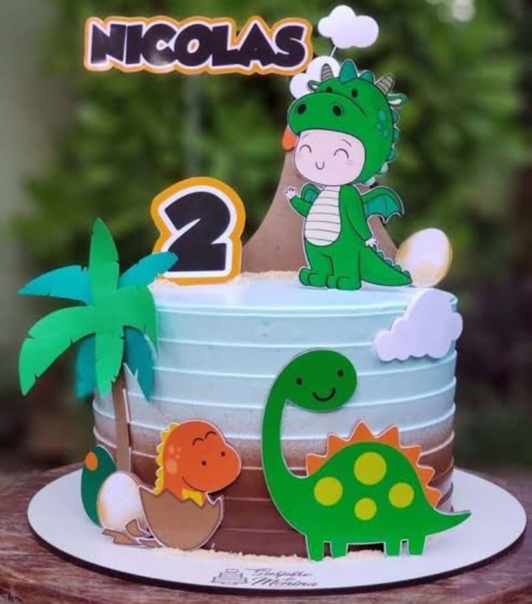 Arquivo Topo de Bolo Dinossauro