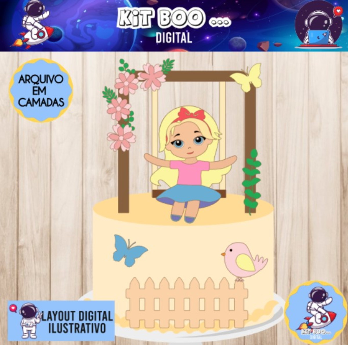 Arquivo Topo De Bolo - Menina Balanço