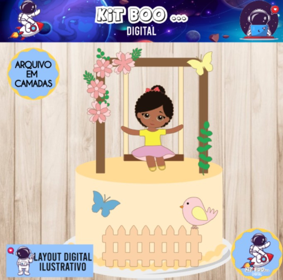 Arquivo Topo De Bolo - Menina Balanço