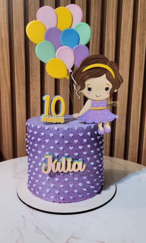 Arquivo Topo de Bolo - Menina Balão