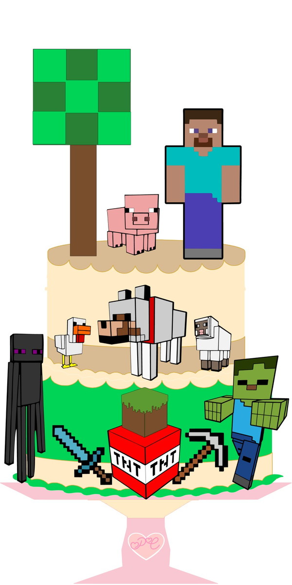 Arquivo Topo de Bolo - Minecraft