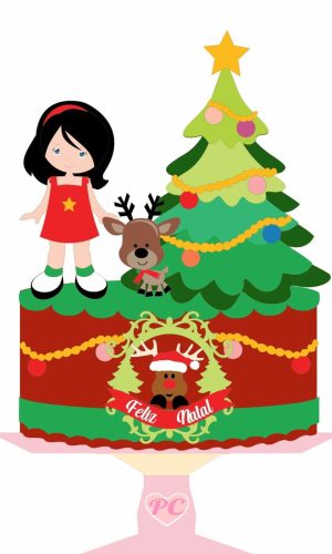 Arquivo Topo de Bolo - Natal Menina