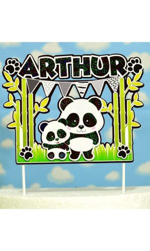 arquivo topo de bolo panda
