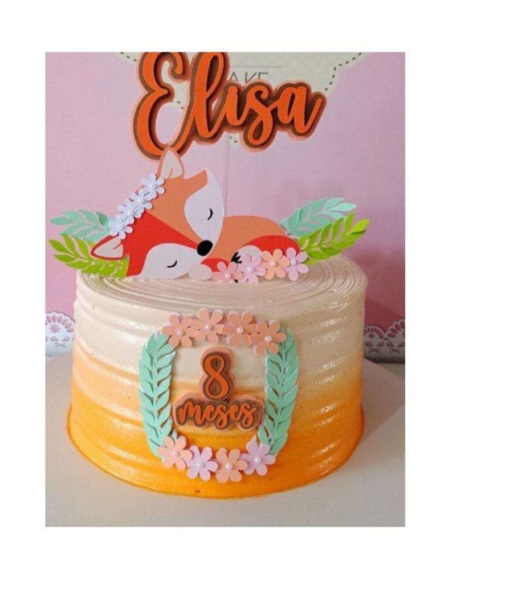 arquivo Topo de bolo raposinha