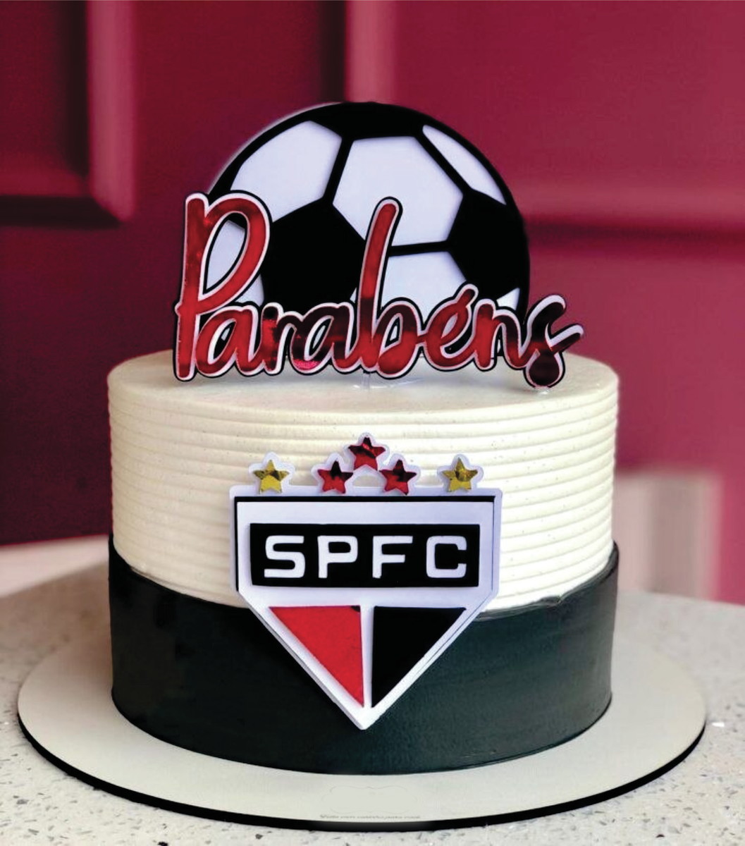 Decorated Cake Sao Paulo Football