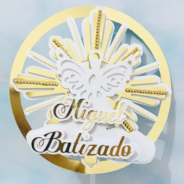 Arquivos de Corte Topo de Bolo Batizado - Image 2