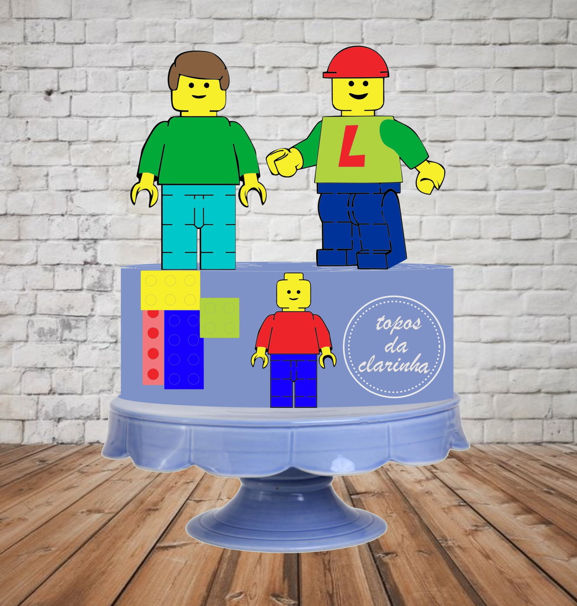 Arquivos de Corte Topo de Bolo Lego Camada