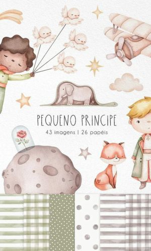 Arquivos Digitais o Pequeno Príncipe Aquarela