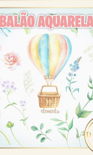 Balão Balões Aquarela Kit Digital