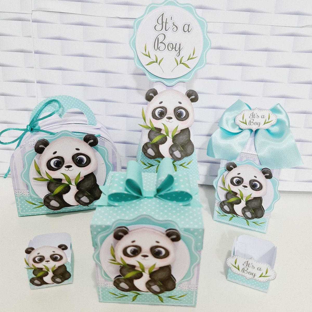 Chá Revelação Panda - Arquivos Corte Studio e pdf 2512 - Imagem 3