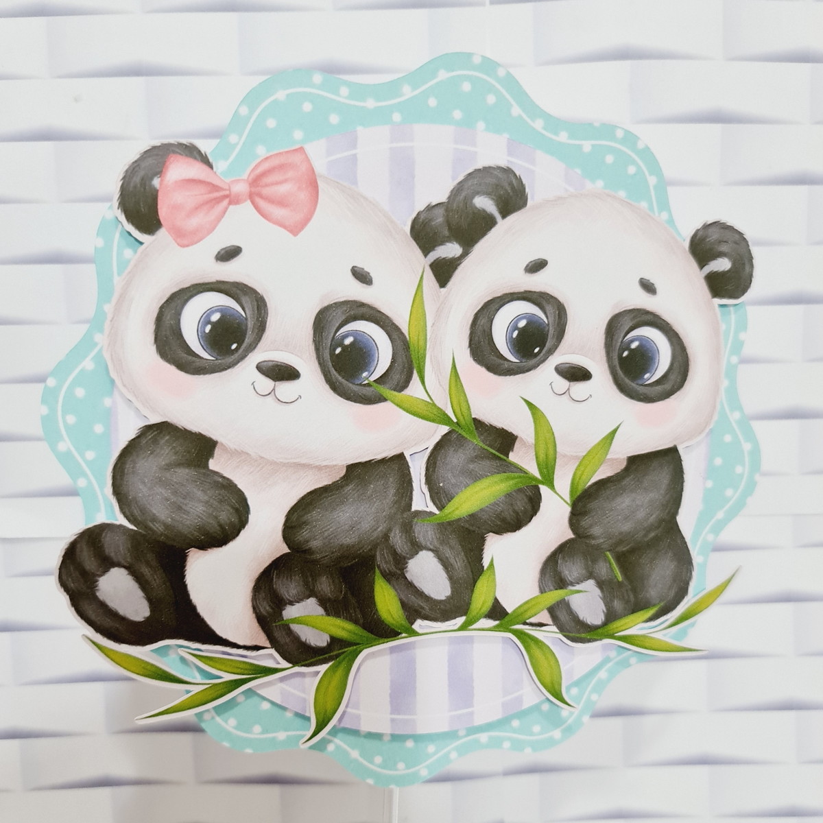 Chá Revelação Panda - Arquivos Corte Studio e pdf 2512 - Imagem 2