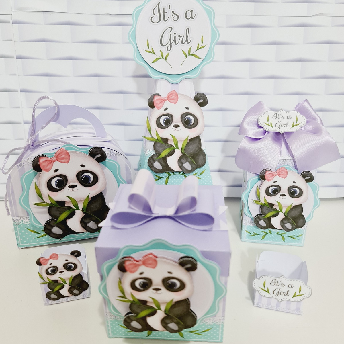 Chá Revelação Panda - Arquivos Corte Studio e pdf 2512 - Imagem 4