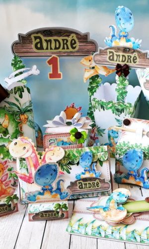 Dino Baby Aquarelado 14- Arquivos de Corte Studio/pdf - 734